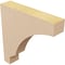 Ekena Millwork 2"W x 10"D x 10"H Thin Moab Rough Cedar Woodgrain TimberThane Corbel, Primed Tan CORUR02X10X10MOARCPR - alternate 4